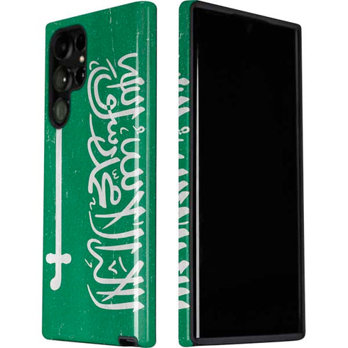 Saudi Arabia Flag Distressed Galaxy S22 Ultra Pro Case